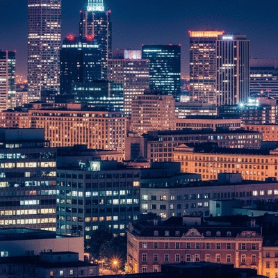 Modern recycling facility with baled plastic, clean and organized
