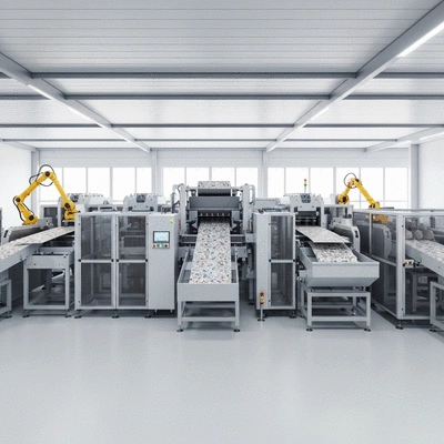 Modern recycling facility demonstrating sustainable practices