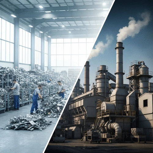 Recycled vs. Virgin Metal Footprints