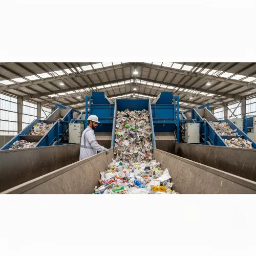 EcoScrap UAE recycling center with sorted materials